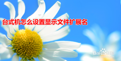 台式机怎么设置显示文件扩展名