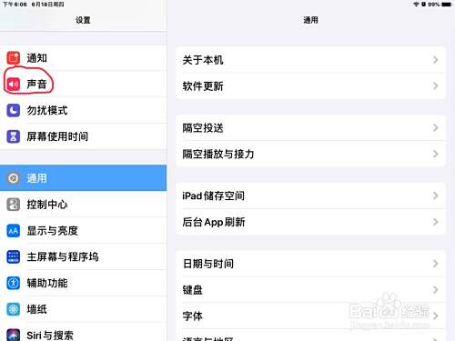 iPad怎么调节电话和短信的铃声