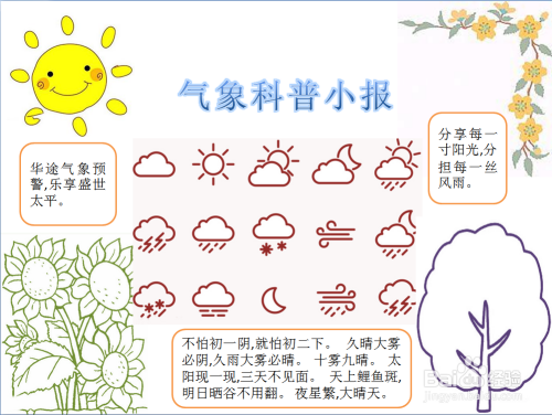 气象科普小报