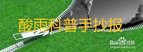 酸雨科普手抄报
