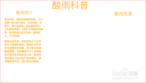 酸雨科普手抄报