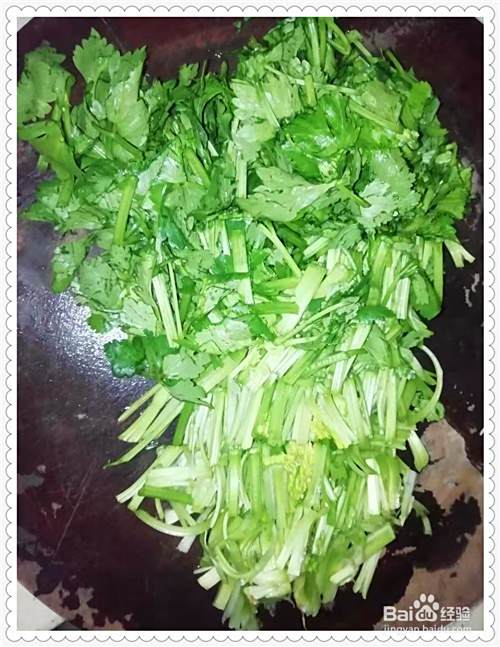 家常菜茼蒿的做法