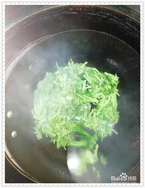 家常菜茼蒿的做法