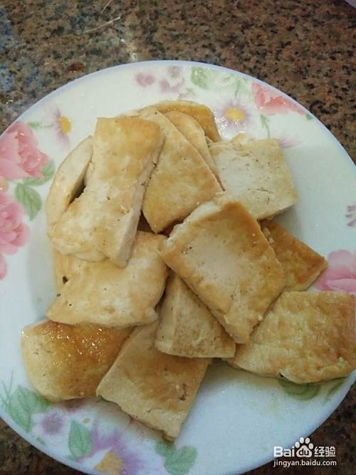 简单的家常菜---煎豆腐
