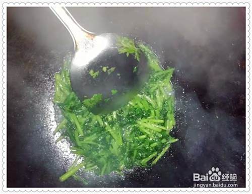 家常菜茼蒿的做法