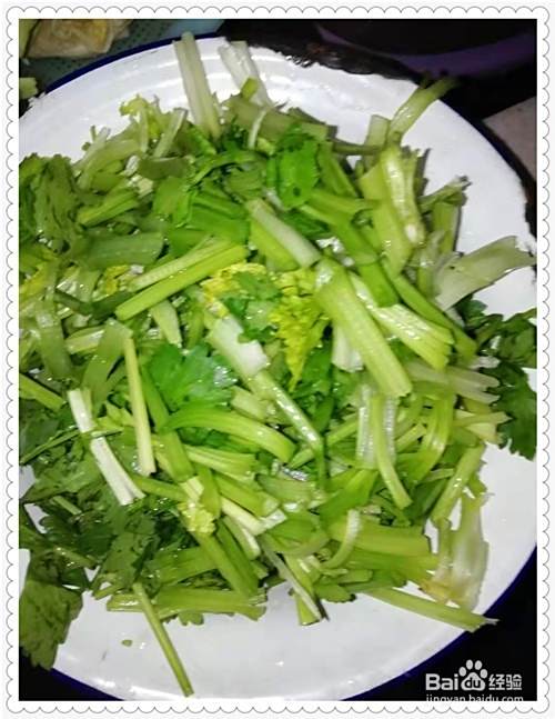 家常菜茼蒿的做法