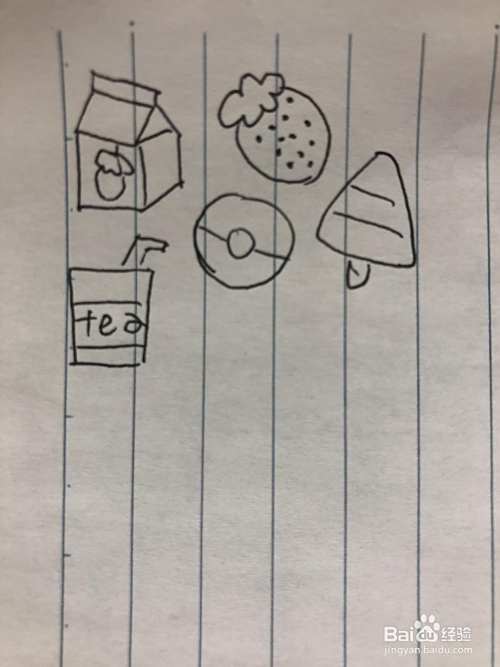 各类小吃简笔画