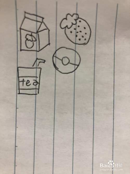 各类小吃简笔画