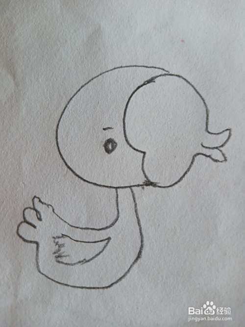 玩具鸭简笔画
