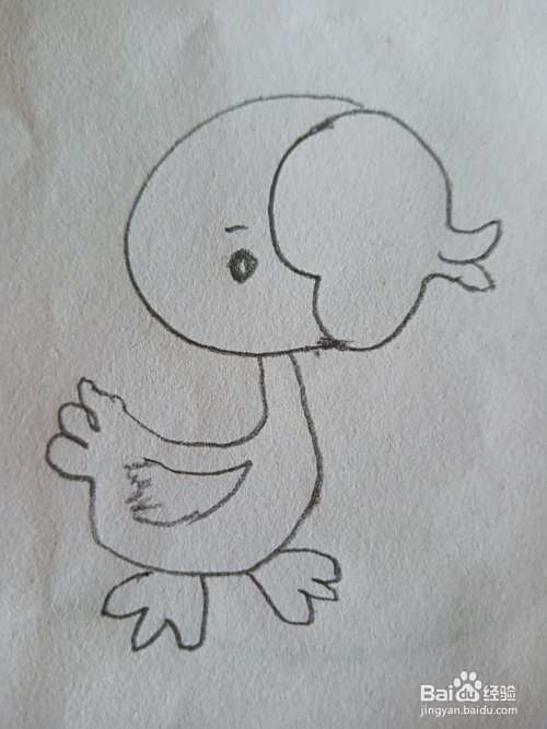 玩具鸭简笔画