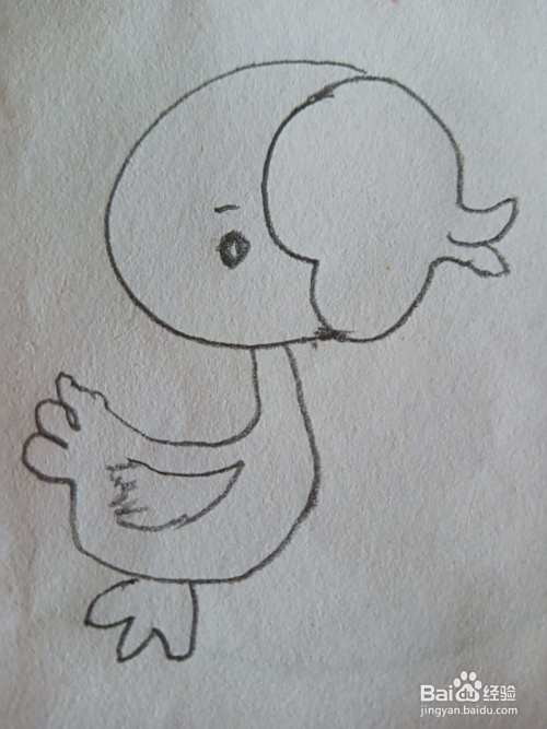 玩具鸭简笔画