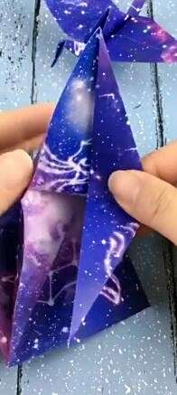 教你叠星空千纸鹤