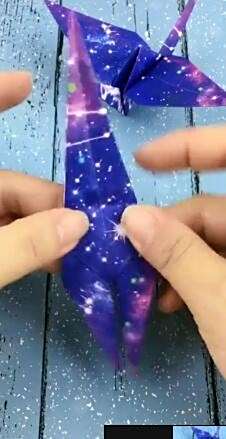 教你叠星空千纸鹤