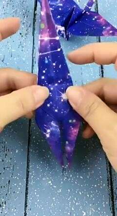 教你叠星空千纸鹤