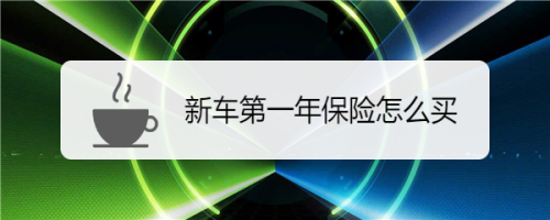 新车第一年保险怎么买