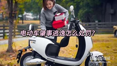 电动车肇事逃逸怎么处罚
