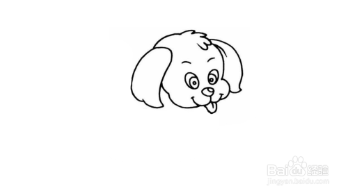泰迪犬简笔画画法