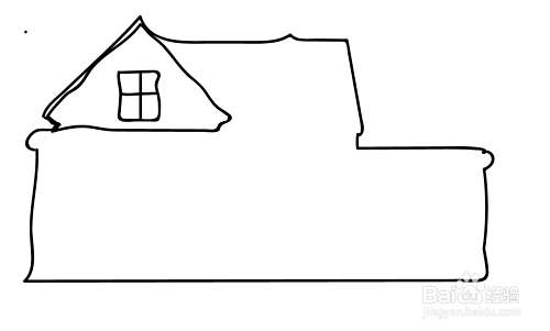 怎么画房屋的简笔画