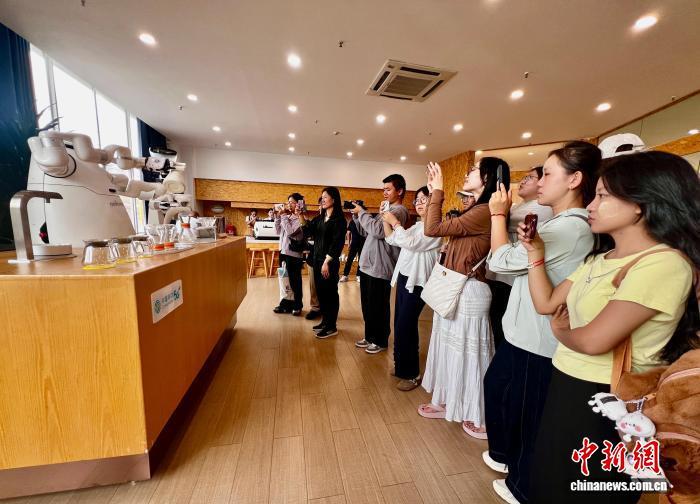 咖啡香里话胞波 中缅青年走读保山共品“友谊豆”