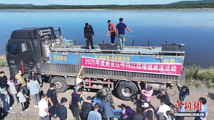 边城呼玛:230万尾鱼苗放流中俄界江黑龙江