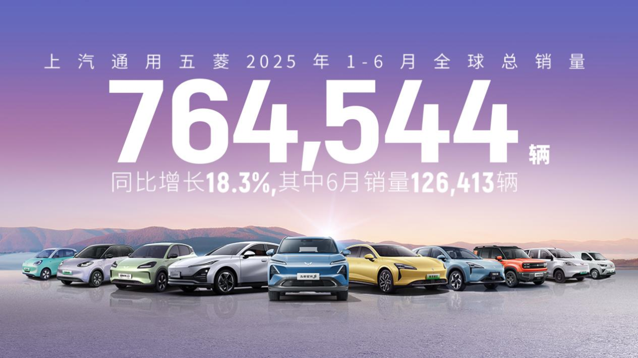 上汽通用五菱2025年上半年销量增长显著，新能源与全球化成亮点