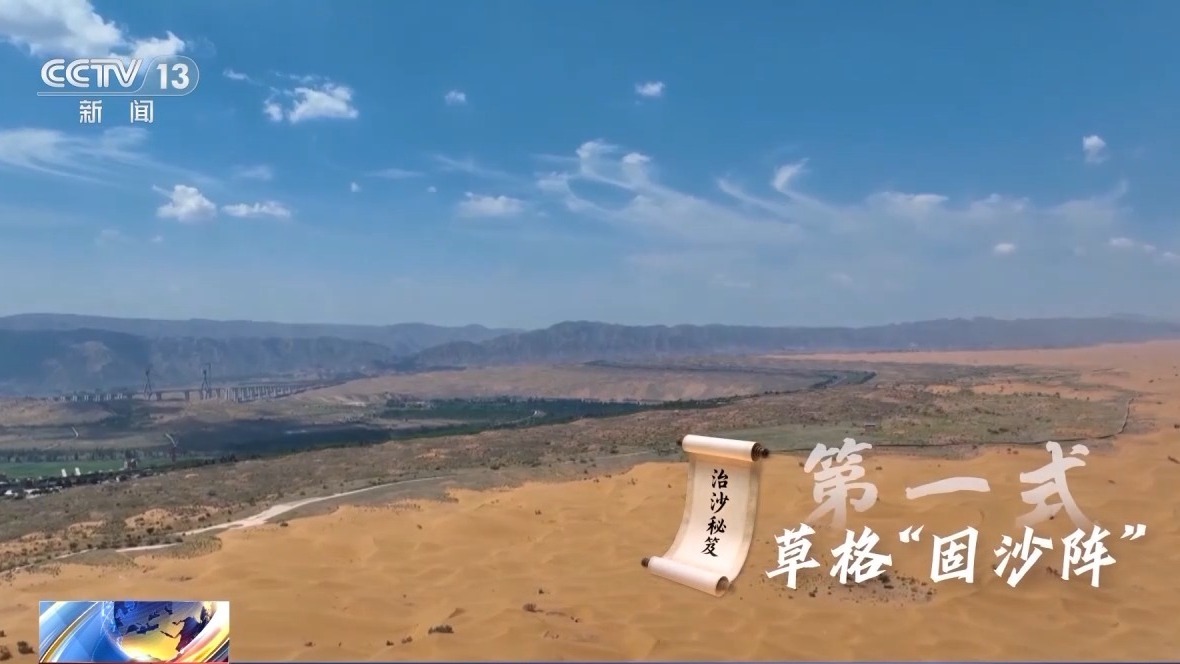 麦草、蓝藻、光伏……看“奇招妙法”点沙成绿