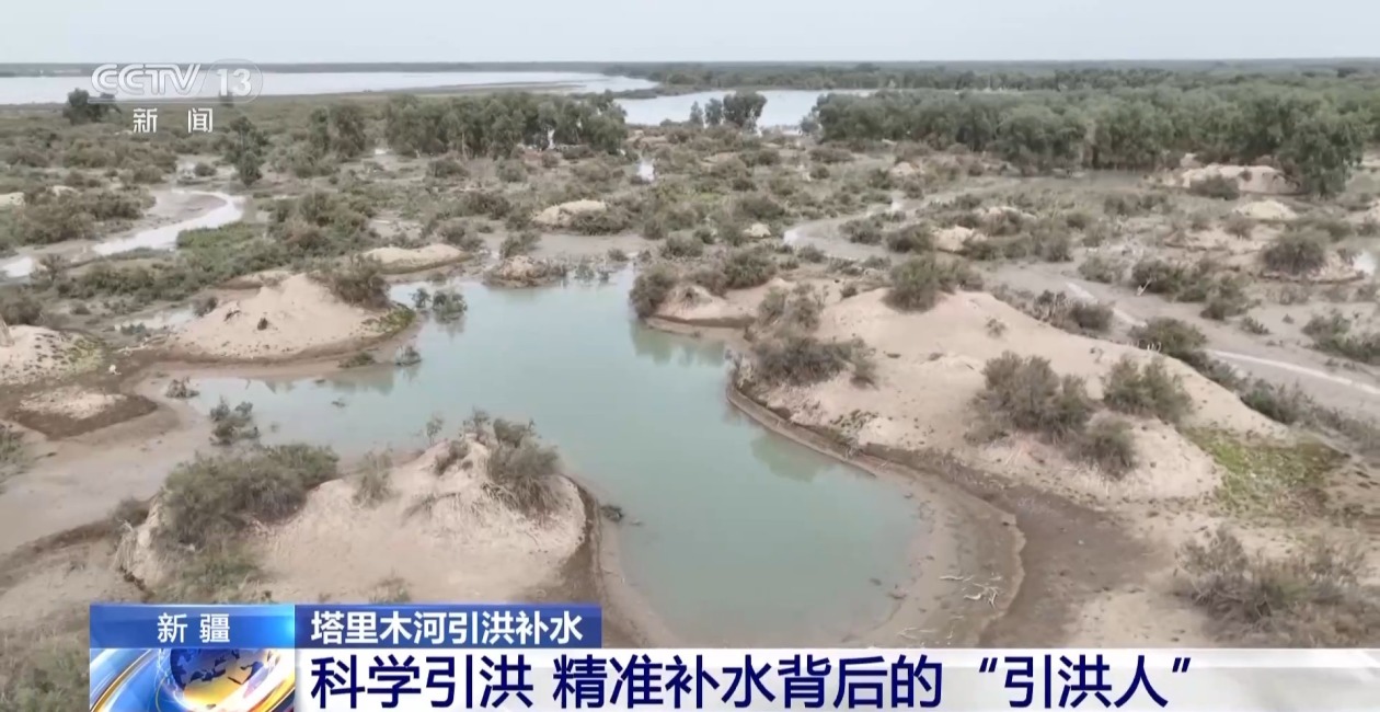 科技手段+人工巡查 他们助力新疆塔里木河精准引洪补水