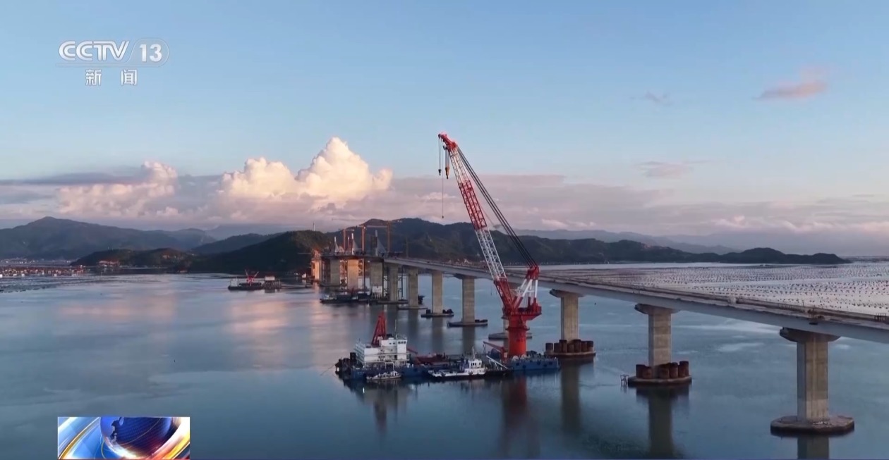 东吾洋特大桥今日合龙 预计今年年底全线贯通