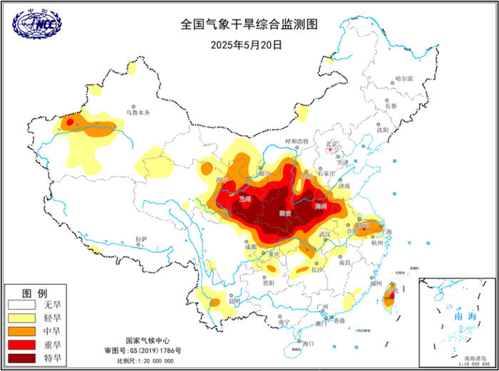 河南西部！中央气象台继续发布干旱黄色预警，22日全省将迎大范围降水