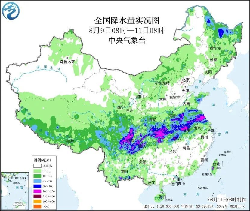 川渝至苏皖一带降雨持续 警惕强降雨致灾