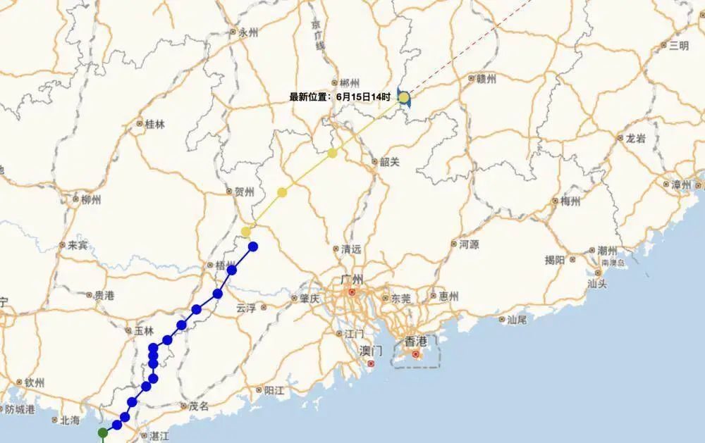 台风“蝴蝶”午后加速飞离，未来三天广东仍有局部暴雨
