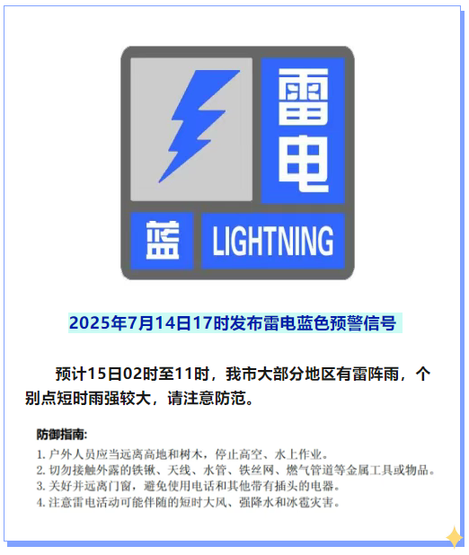 雷电蓝色预警！北京明天大部有雷阵雨，部分列车停运
