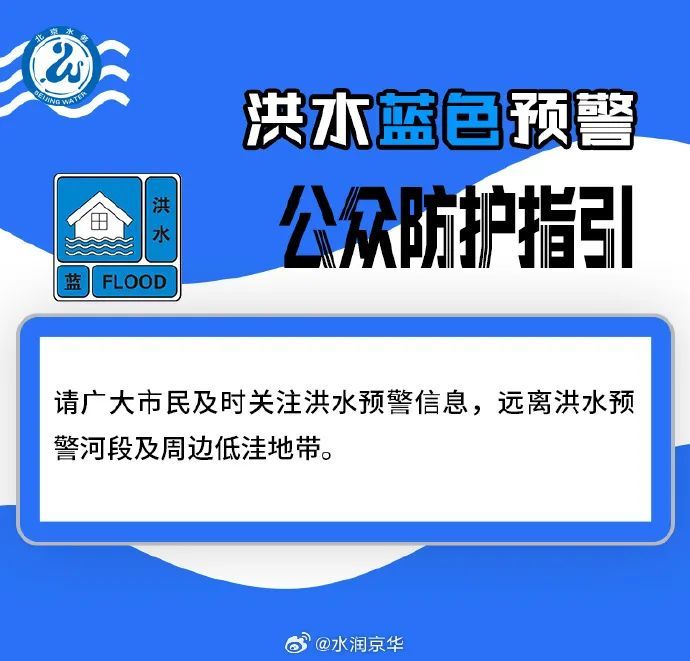 最新预警！北京北运河流域将出现蓝色预警标准洪水，请远离河道