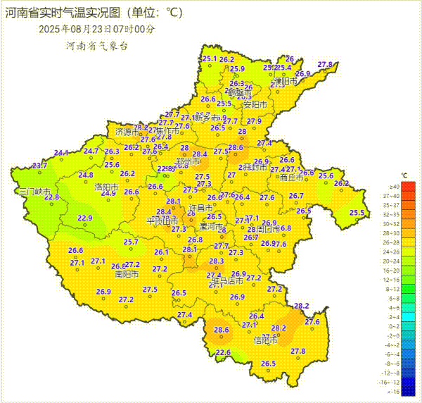 河南8月底阵雨频繁，需警惕强对流天气！