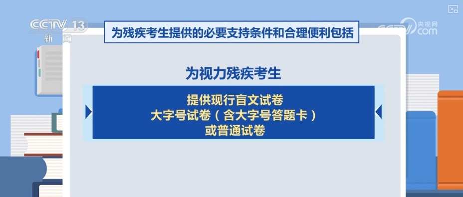 多部门协同优化服务提供合理便利 保障残疾学生平等参加高考