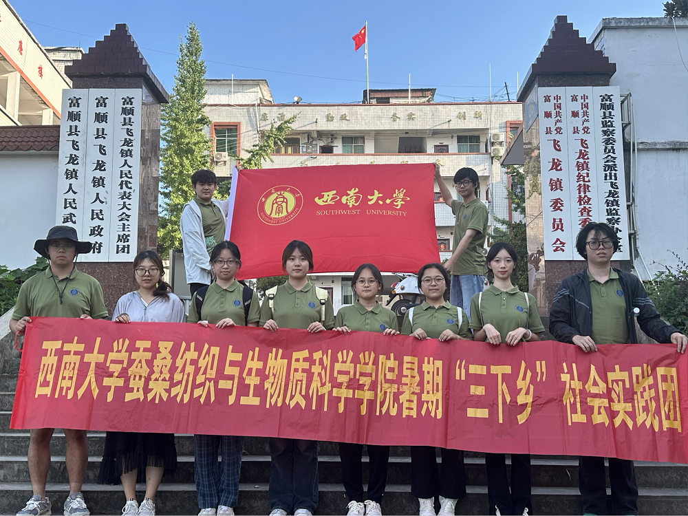 西南大学“桑耘”实践团赴富顺飞龙镇开展暑期“三下乡”活动