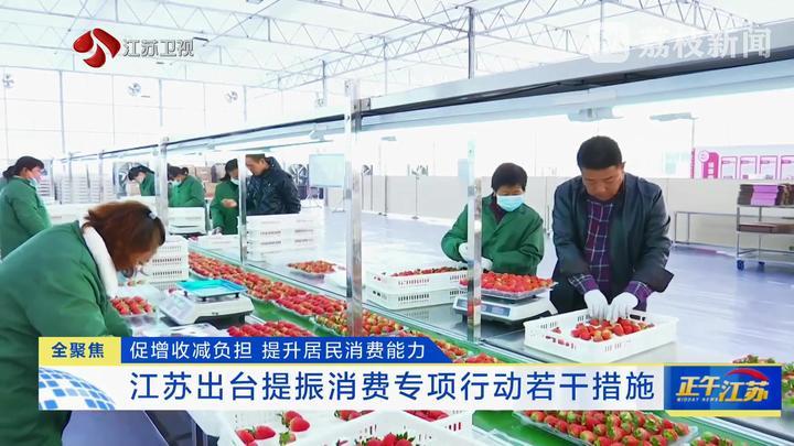 江苏出台提振消费专项行动若干措施