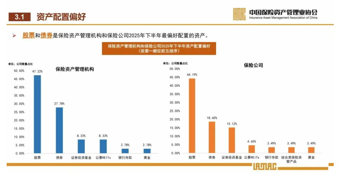 中国保险资管协会调查：股票是保险机构下半年首选
