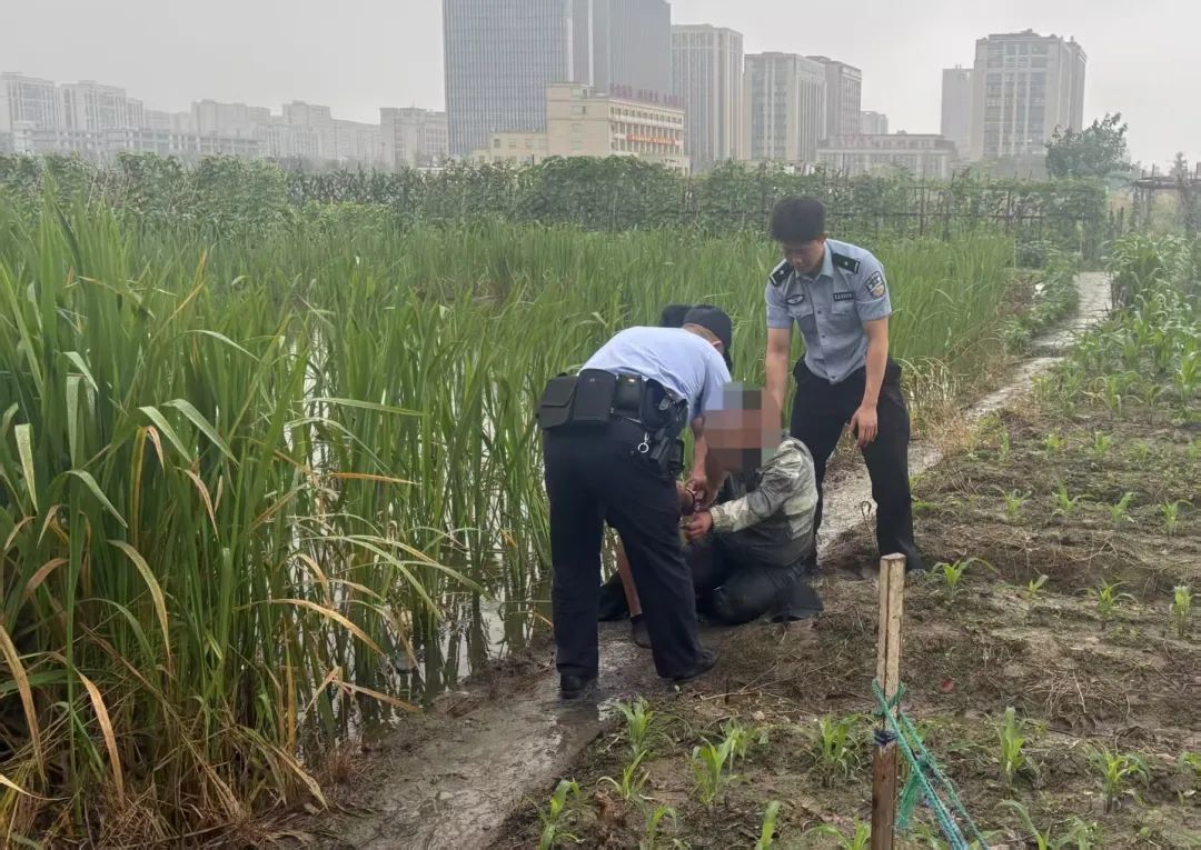 雨中泥田上演追击“戏码”，一名“车手”被捕！