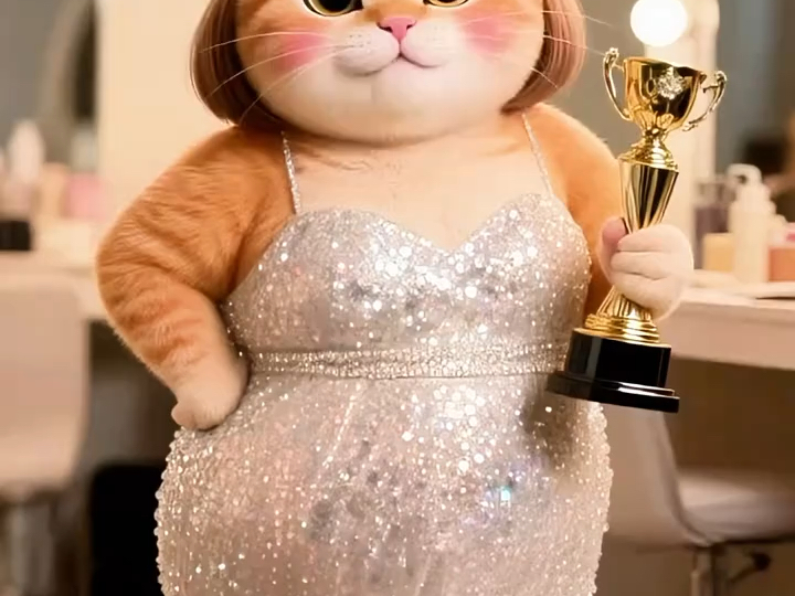 胖胖猫咪使阴谋得了冠军