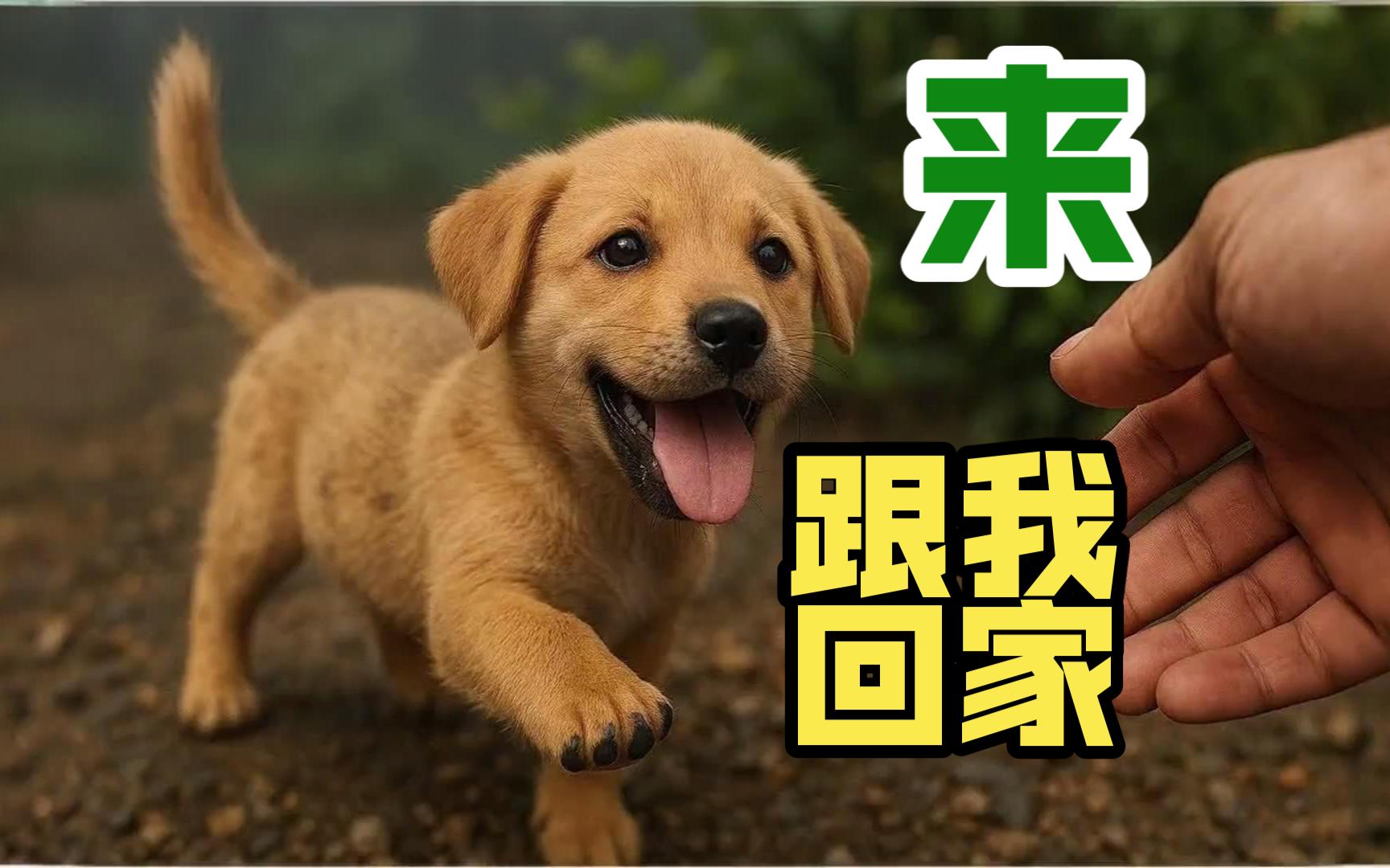 小奶狗用微笑来赌人类的善良，小哥心被萌化！我给你一个家！