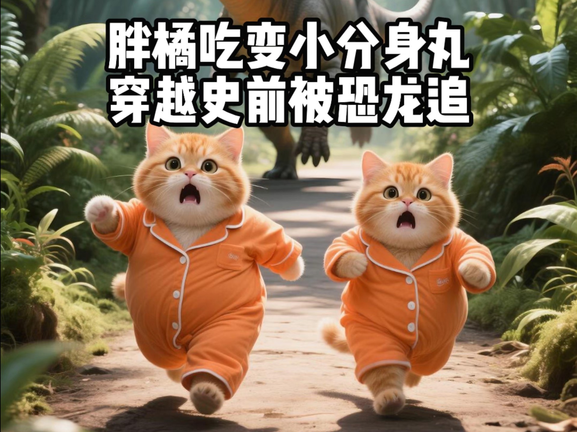 大胖橘猫吃变小分身丸第2集