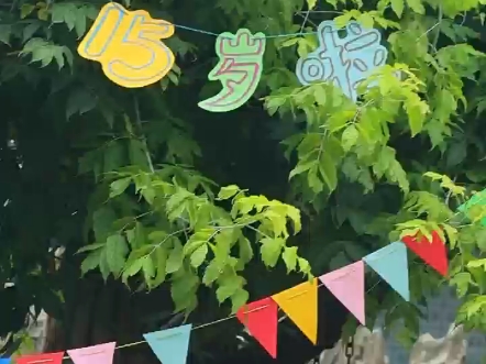 金虎今天15岁啦，虎虎把蛋糕上的5转过去就变成12岁啦，哈哈！祝愿