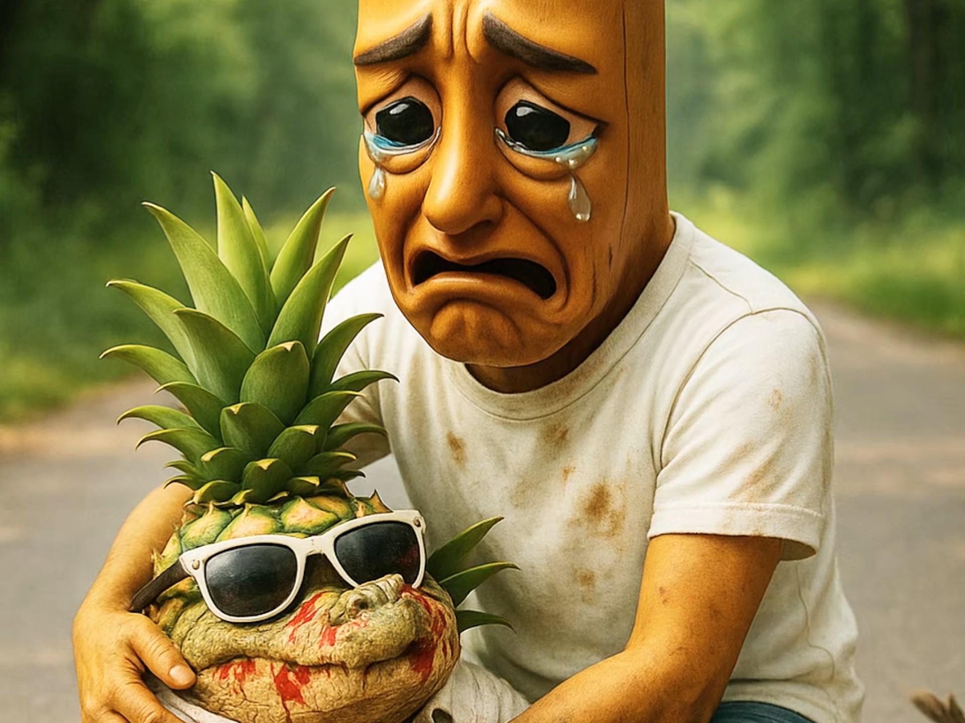 tung哥与朋友被车撞倒，他为了救朋友竭尽全力！