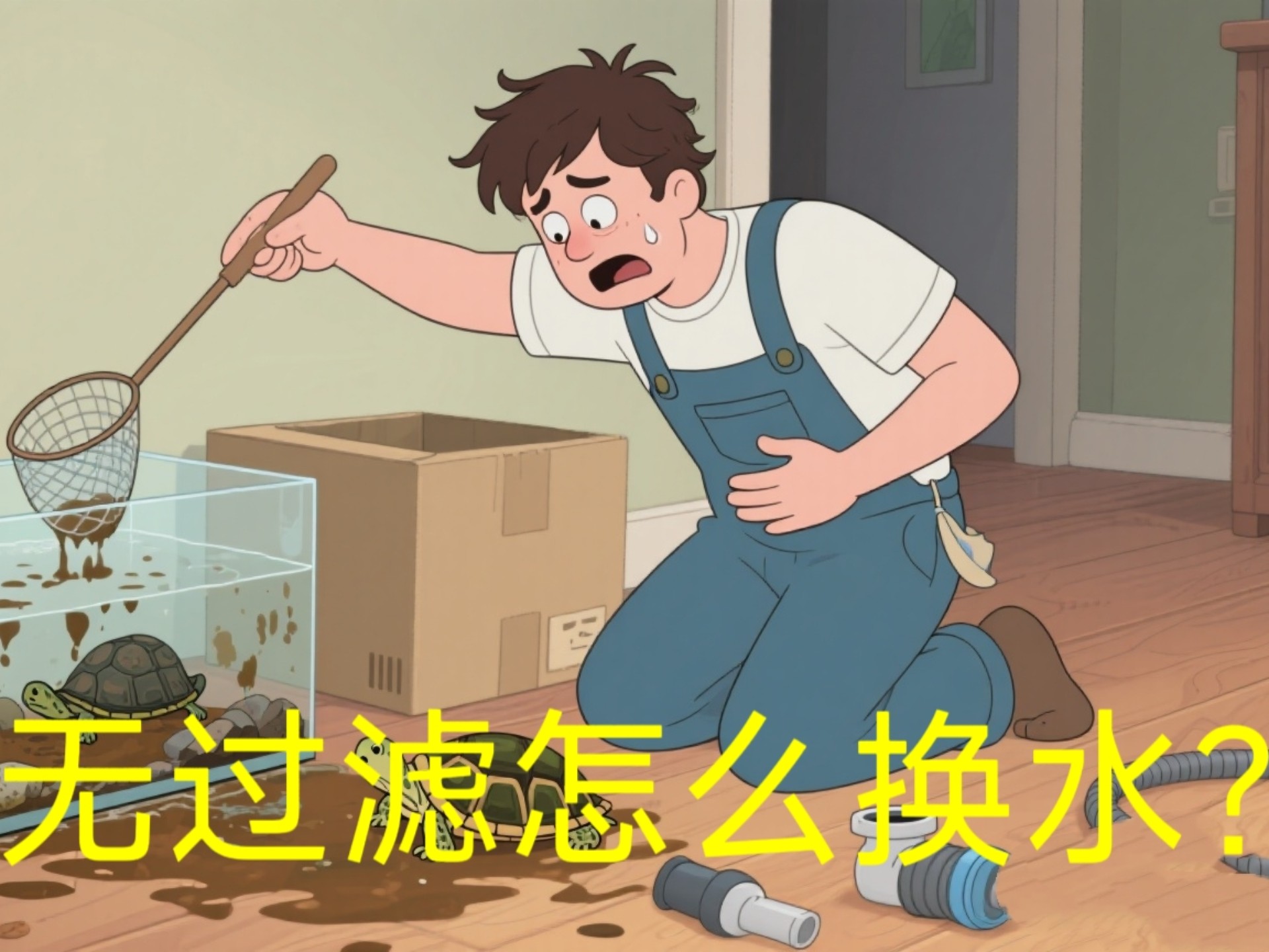 每天换水乌龟一定生病？别焦虑了！这是一期新手无过滤清水养龟指