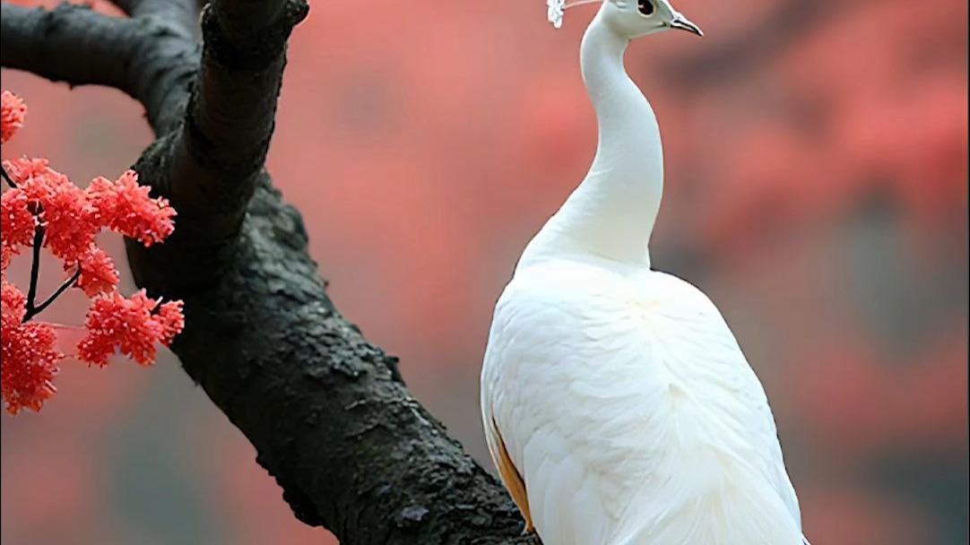 大叔创业失败回村养鸡，没想到竟孵出祥瑞白孔雀，如此好运传给你