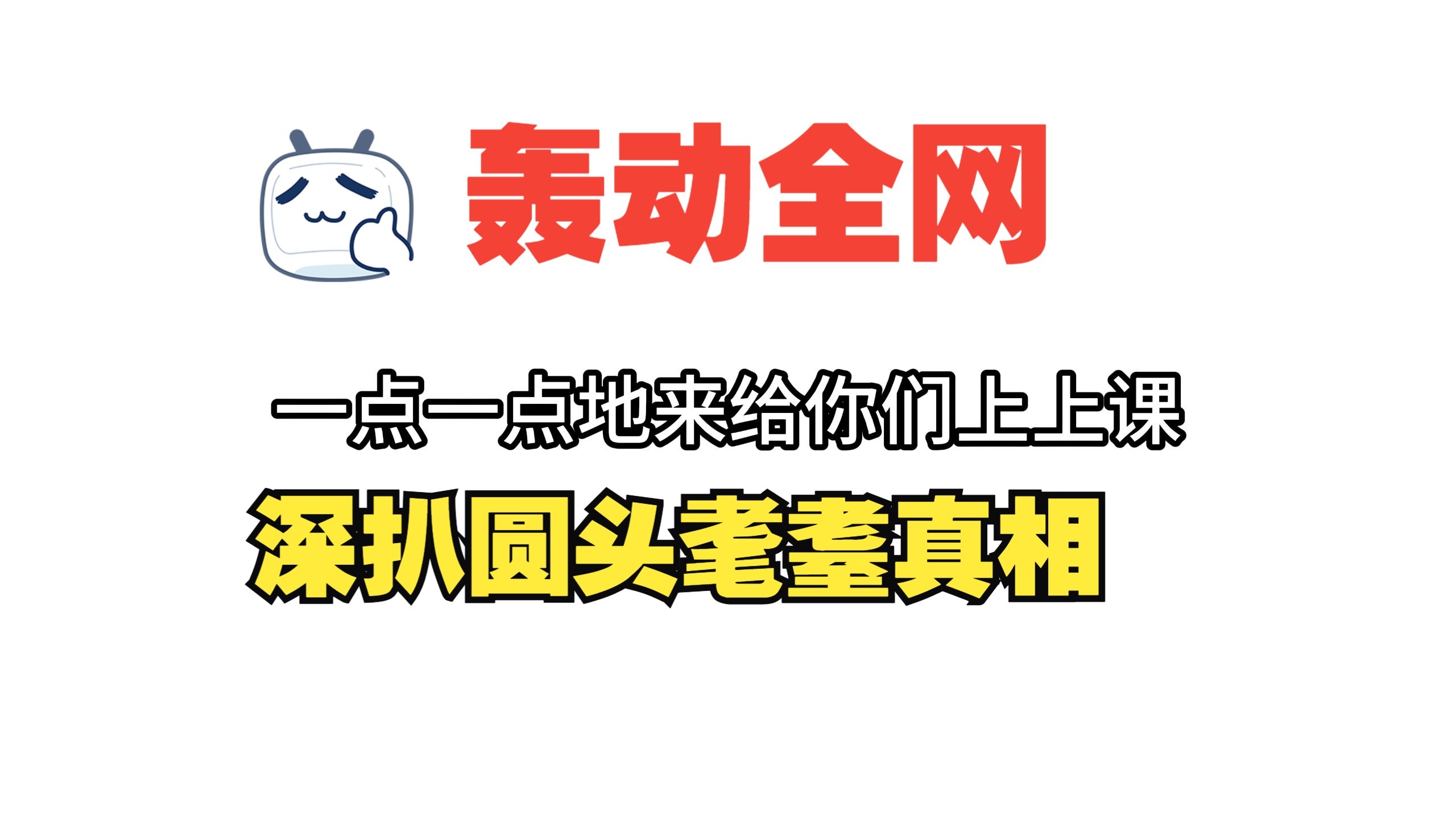深扒一下圆头耄耋的真相