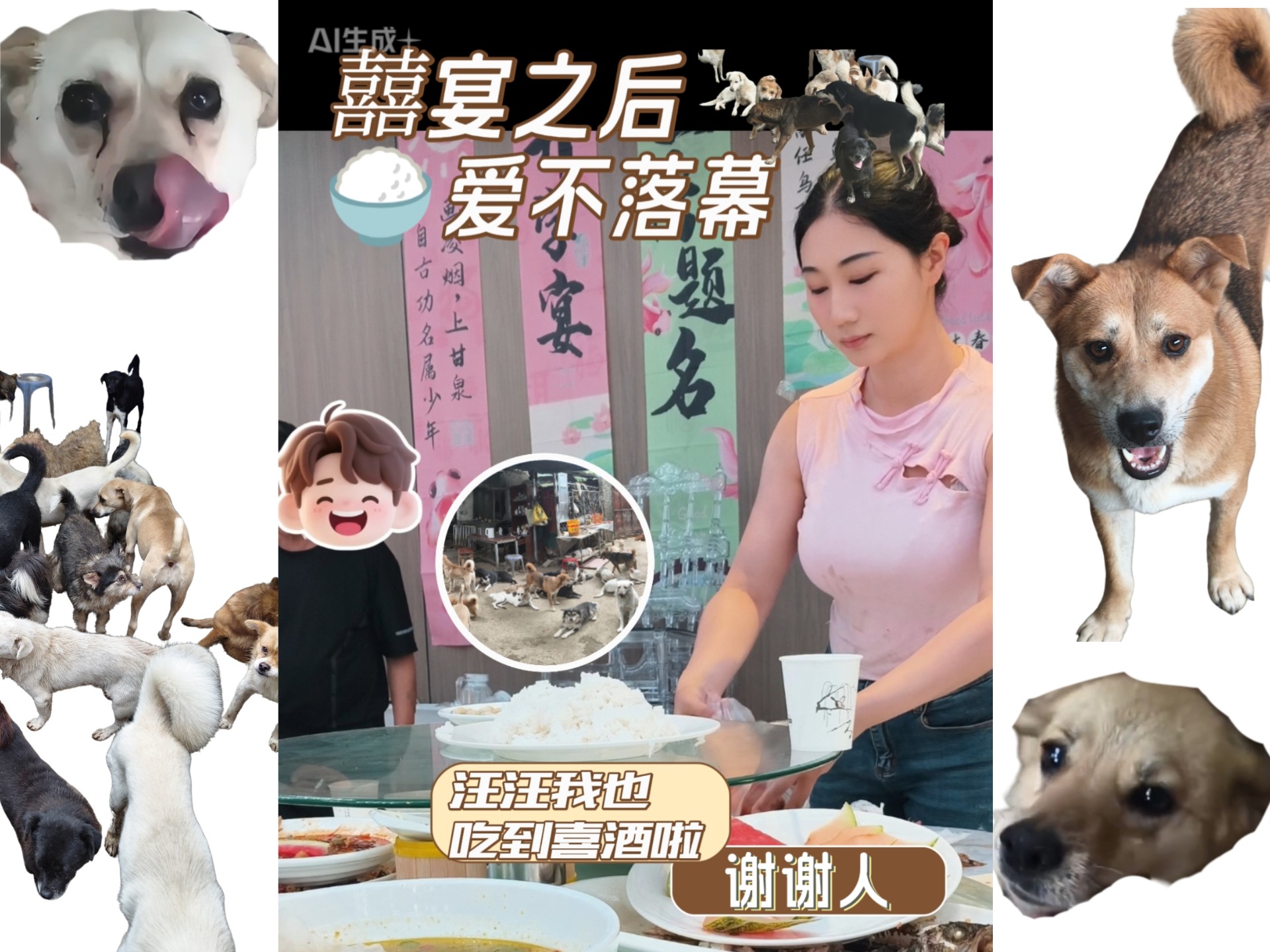 席上打包的没有很多，酒店专门给它们留了鸭架，油水特别大，吃美了