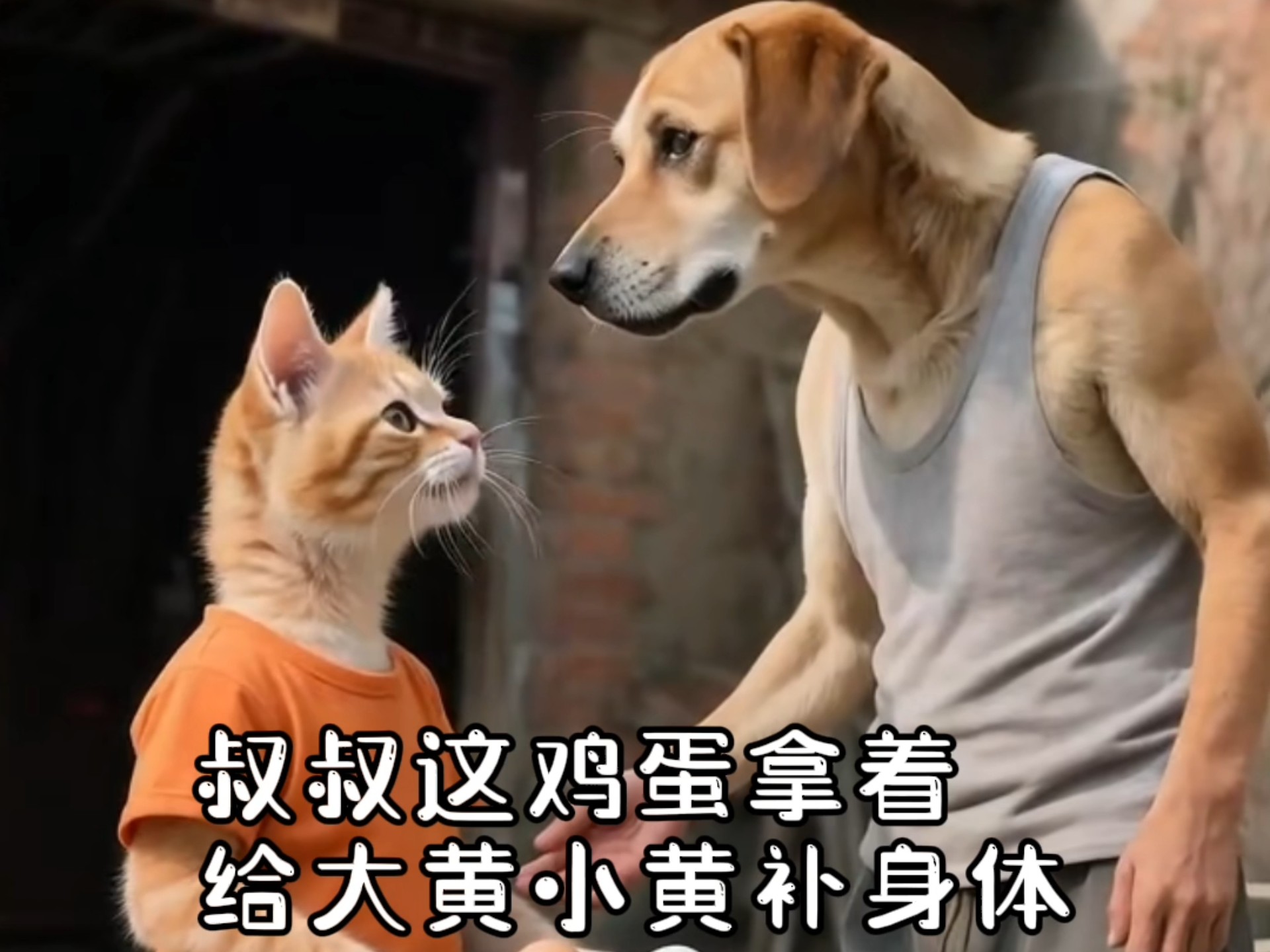 小橘猫给大黄家送了鸡蛋，但他不觉得自己是多管闲事！