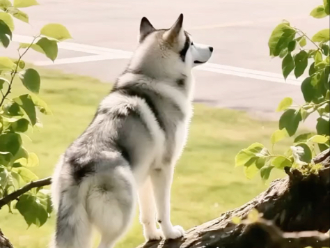 小狗发现飞机有问题，马上通知机长撤离